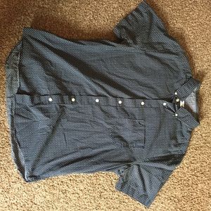 Nautica Short-sleeve Button-down Large